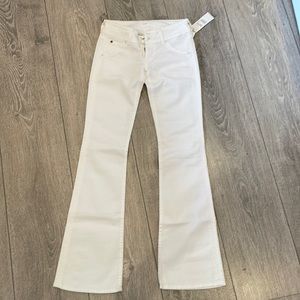 NEW Hudson Signature Bootcut Jeans White Size 24 19” Leg Opening